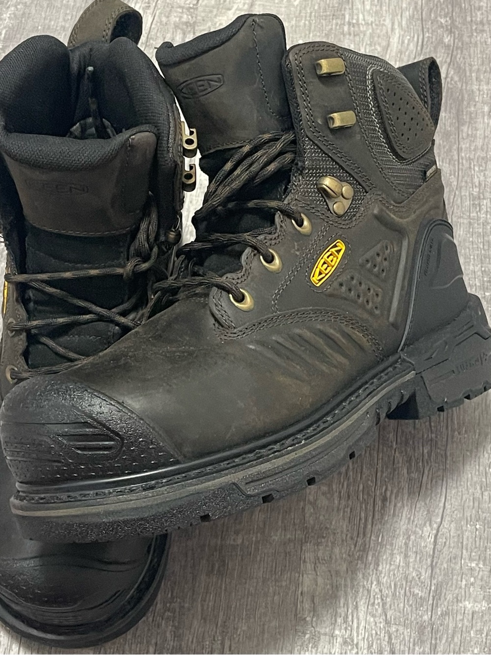 KEEN Utility Men's Boots Metatomical  Toe Waterproof Work 8D Heavy